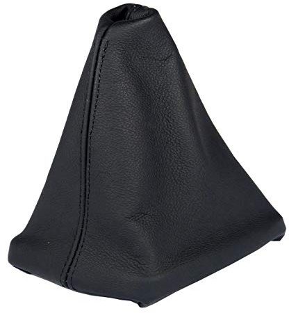 Schaltsack für Audi A4 B5 - Bj. 1994 - 2001 - aus echtem Leder - Schwarz - Schaltmanschette - Manschette für Gangschaltung - Schalthebelmanschette für Schaltgetriebe Abdeckung - Echtleder - A042