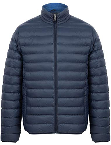 Tokyo Laundry Men's Inigo Funnel Neck Quilted Puffer Jacket - Sky Captain Navy - M