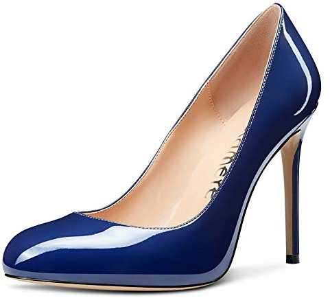 Castamere Escarpins Femme Mode Bout Ronde Talons Aiguille Hauts 10CM