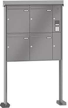 RENZ/Prisma/4 fristående brevlådor stående brevlåda med internmeddelande/RAL-färg/volym 23 L/med fotplatta/din brevlåda .de