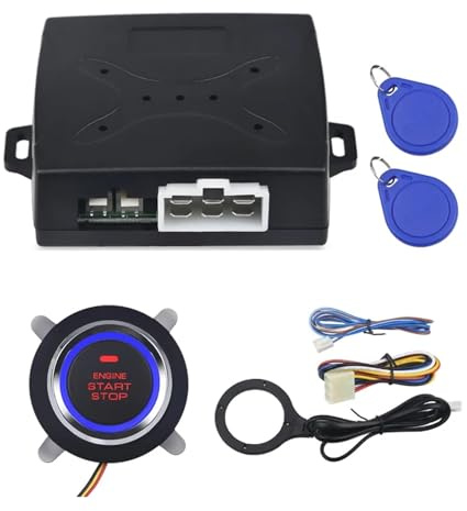 Allarme automatico for auto Motore for Pulsante di avvio Blocco RFID Avviamento accensione Accesso senza chiave Start Stop Immobilizzatore antifurto Facile installazione e ampia compatibilità