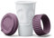 FIFTYEIGHT PRODUCTS / Becher ToGo „Lecker“ (Porzellan, 400 ml, Weinbeere, Made in Germany)