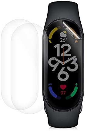 kwmobile Protectores de Pantalla compatibles con Xiaomi Mi Band 7 - Set de 3X Protector de TPU Transparente