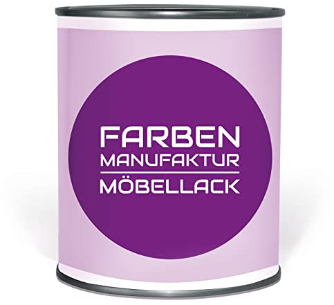 Farben Manufaktur Möbelfarbe Möbellack Holzfarbe Holzlack Shabby Chic Vintage Antik Holz RAL 1L, Farbe: ca. RAL 7004 Signalgrau