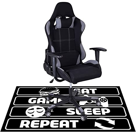 Ferocity | Bodenschutzmatte Bürostuhl Unterlage | 90X140cm | für Schreibtisch ins Büro | Kinderzimmer Spielmatte | rutschfest | Kratzfest | für Hartboden | Model Gamer Repeat [161]