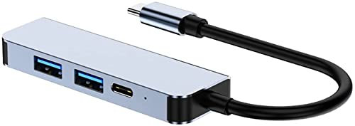 PEPDRO Hub USB Multifonction, 4 en 1 USB C Hub Micro USB Splitter Ultra-Slim USB Data Hub Portable USB Port Expander 4K HDMI