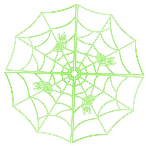 Toyvian Leuchtendes Spinnennetz Für Halloween Aus Kunststoff Im Dunkeln Leuchtend Teile Mit Schnur Für Einfache Montage Dekoration Für Zuhause Klassenzimmer Und Geschäft