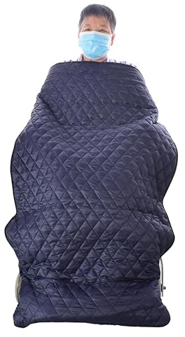 Joyfitness Rollstuhlsack, Fußsack für Rollstühle für Erwachsene, Schlupfsack,Warm Gefütterter Schlupfsack Für Rollstuhlfahrer,Universelle Passform Für Rollstühle