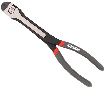 Steelman 11-inch Extended Reach Diagonal Cutting Pliers, Heavy-Duty Long Cutter Tool for Wires, Fishing Line, and More