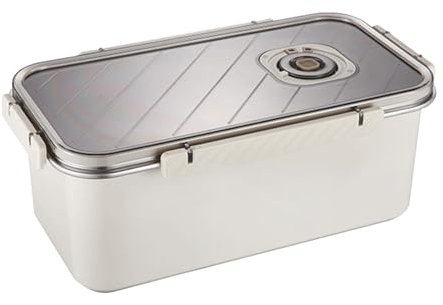 Tuxxjzm Contenitore per alimenti, ecologico, per congelatore, ravioli, ravioli, conserve, in acciaio inox, per frigoriferi