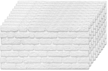 IZODEKOR Styropor Wandverkleidung Steinoptik Weiß 50x100x2 cm | Wandpaneele Weiß Überstreichbar für Innen- und Außenbereiche | Wasserfest | SL-1900