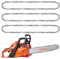 OFFCUP 3-Pack Chainsaw Chain for 14 Inch (36cm) Bar, 50 Drive Links, 3/8 LP Pitch 0.050 (1.3 mm) Gauge, Low-Kickback Replacement Saw Chain Fits for Bosch Karcher Husqvarna Makita and More
