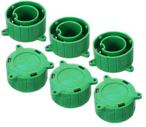 ABOOFAN 6pcs 13p Trailer Connector Protector Caps Green 13-pin Socket Cover Alignment Lock Trailer Plug Protective Covers Parking and Outdoor Use