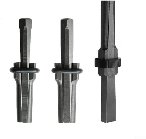 Steinspalter, 3 Stück Feder und Keil-Steinspalter, Marmor Granit Stein Splitter Handwerkzeuge, 16 mm, 18 mm, 23 mm