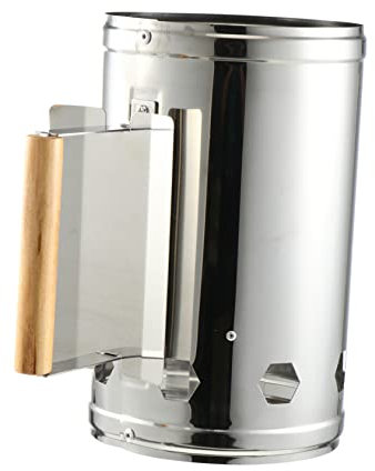 Warmhm Accendifuoco Inossidabile per Barbecue in Legno Accenditore per Carbonella Design