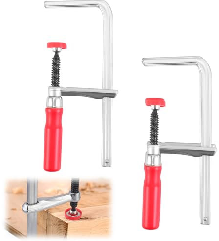 2 Pezzi Morsetto A Leva,Morsetto A Sgancio Rapido,Interamente In Acciaio,Con Capacità Di 160 Mm E Profondità Di Gola Di 60 Mm