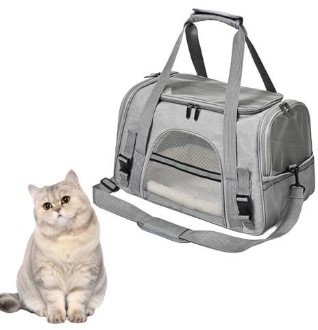 Cat Carrier Bag Dog Pet Transport Bag with Blanket
