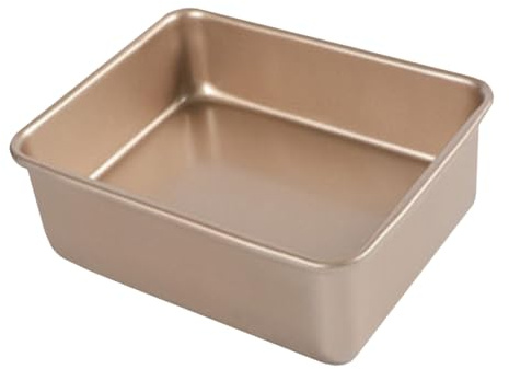 FIXOSHEE Teglia Quadrata in Acciaio Inossidabile Antiaderente per Dolci e Pane Stampi da Forno Facili da Sicura Uso e Professionale