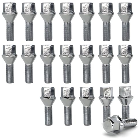 Dadi compatibili con serie 3 per E30 E36 E46 1995-2012 bulloni per cerchi in lega accessori auto M12x1.5 26mm