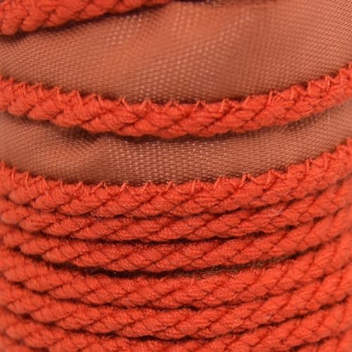 Upholstery Piping Cord with Flange, 4mm, Orange/Red for Soft Furnishing (Orange/Red Cord 4mm, 2 Metres)