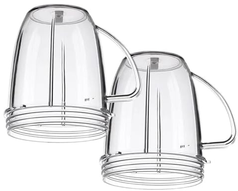 18Oz Blender Cup，Compatible for Nutribullet，Blender 600W and 900W Handle Cup Juicer Accessories Replacement Parts