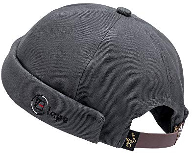 CLAPE Docker Cap Herren Damen Docker Mütze Seemannsmütze Kappe Ohne Schirm Beanie Kopfbedeckung Verstellbarer