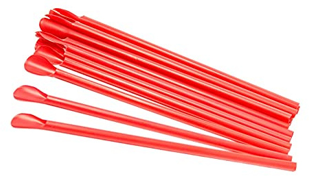8 Unwrapped Red Spoon Straw - Box of 300ct