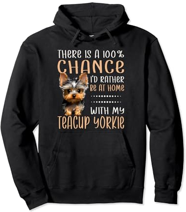 Yorkshire Terrier Teacup Toy Rain Coat Collar Teacup Yorkie Pullover Hoodie