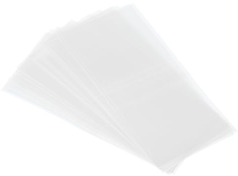PATIKIL 62x30mm PVC Perforierte Schrumpfbänder, 500 Stück Schrumpffolie für Flaschen, Gläser, Dosen und Dosen passend für Kappe mit einem Durchmesser von 1,38 bis 1,5, Transparent
