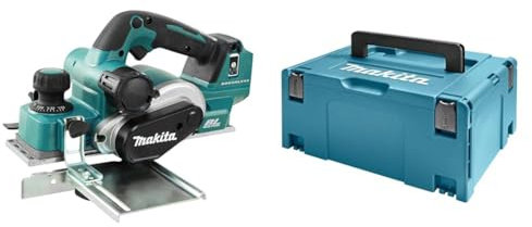 Makita DKP181Z 18V Li-ion LXT Brushless 82mm Planer - Batteries and Charger Not Included & 821551-8 Makpac Connector Case Type 3