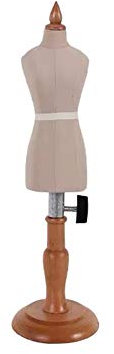 XINYUNFEI Schneiderpuppe Verstellbar Mini-Dressmacher Dummy-Famal, Schneider-Mannequin-Puppe-Kleid-Formularanzeige, 1: 4-Maßstab-Dollhouse-Zubehördekoration(White)