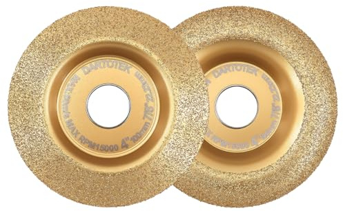 DARTOTEK Wood Carving Grinding Disc Wood Shaper Carving Wheel Set 100MM Wood Shaping Tools Attachments for Angle Grinder Stump Grinding Shaping Disc