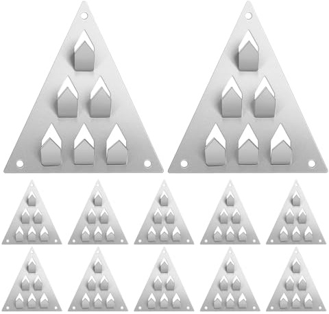 VICASKY 12pcs Sound Absorbing Panel Mounting Clip Push-acoustic Panel Fastener Insulation Impaling Clips for Ceiling Soundproofing Mounting