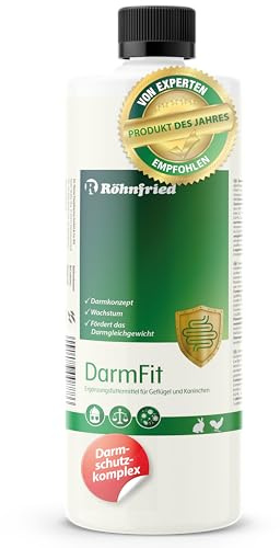 Röhnfried – DarmFit Ergänzungsfuttermittel mit Spurenelementen Konzentrat (5 ml/Liter Trinkwasser) für Geflügel: Hühner, Puten, Gänse, Enten | Immunabwehr und Darmgesundheit (1000 ml)