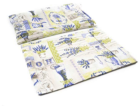 TERMOSAK Saco térmico de semillas de soja y lavanda, 37x25, cojín térmico microondas/congelador, compresa calor/frío, alta duración de producto. (006, 37x25+Funda)