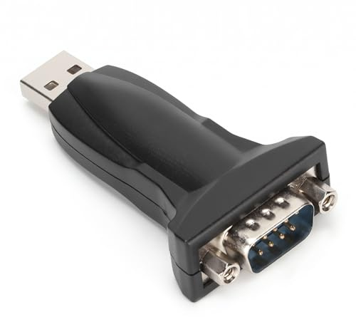 T opiky Adaptador Macho de USB a RS232 de 9 Pines con chipset PL2303, convertidor en Serie de USB a DB9 para 10/8/7 / Vista / 2000 / XP / 98 / OS X y Superior