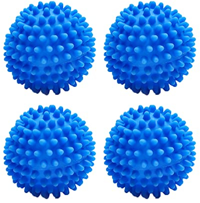 4 Pièces Boule de séchage, Boules pour Un Linge Plus Moelleux, Boule de Lavage Accélère Le séchage, Réutilisable Balle de Sèche Balle de Sèche-Linge pour Machine à Laver