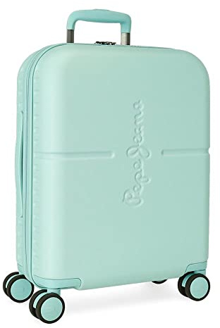 Pepe Jeans Highlight, Equipaje De Mano Mujer, Turquesa, 40x55x20 Cms