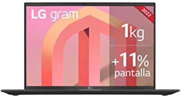 LG gram 14Z90Q-G.AA75B - Ordenador Portátil, 14 pulgadas, WUXGA, Intel Core i7-1260P EVO, 16GB RAM, 512GB SSD, Gráfica Intel Iris Xe, Windows 11 Home, Teclado QWERTY Español, Color Negro