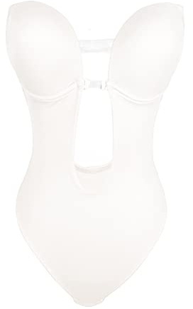 NBBNYJ Body Donna Schiena Nuda e Profondo Scollo a V, Shapewear Backless, Strapless Bra, Bodysuit Modellante, Miederslip Riposo Addominale, Vita Modellante