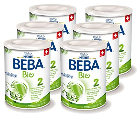 BEBA 2 Bio Folgemilch, Folgemilch nach dem 6. Monat (6 x 800g)