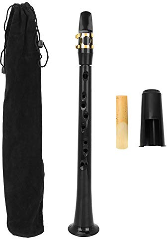 Tyenaza Saxophone, Saxophone de Poche Portable Pratique Saxophone avec Sac à Anches Instrument à Vent en SIB Tune, Convient pour Cadeau Instrumental de Performance Musicale