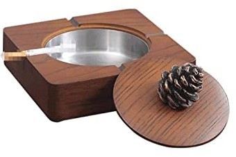 Cendriers Cendriers intérieurs et extérieurs Cendrier à cigarettes coupe-vent en céramique Réservoir intérieur amovible en acier inoxydable for porte-cendres à la maison Aspirateur de Fumée (Color :