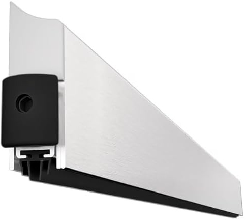 Gedotec absenkbare Bodendichtung - Silber| 1 Stück Türdichtung unten automatisch 13 x 39 mm | Applique | Länge 1030 mm - kürzbar | Absenkdichtung für Türen | Türbodendichtung Windschutz