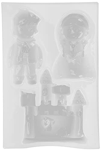Moules De Moulage De Château De Princesse, Moules De Décoration De Gâteaux En Silicone 3D Princesse Et Château, Moule à Bonbons Au Chocolat Antiadhésif Transparent
