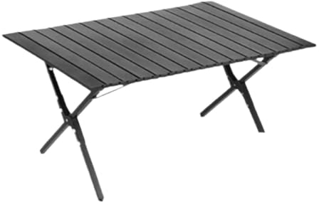 AMYSTY Campingtisch Klappbar Falttisch Klappbarer Campingtisch Mit Tragetasche, Leichter Rolltisch, Klappbarer Campingtisch Aus Aluminium Klapptisch Klappcampingtisch Camping Tisch