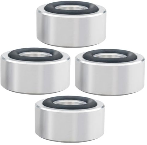 Veemoon 4piezas Reposapiés Amortiguadores De Aleación De Aluminio De Pies De Aislamiento para Altavoces Almohadilla De Aislamiento para Subwoofer Uso Estudio De Música