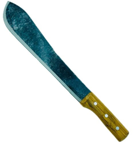 Machete Professionale con Fodero - Lama in Acciaio e Manico in Legno - Strumento da Taglio Outdoor Resistente per Campeggio