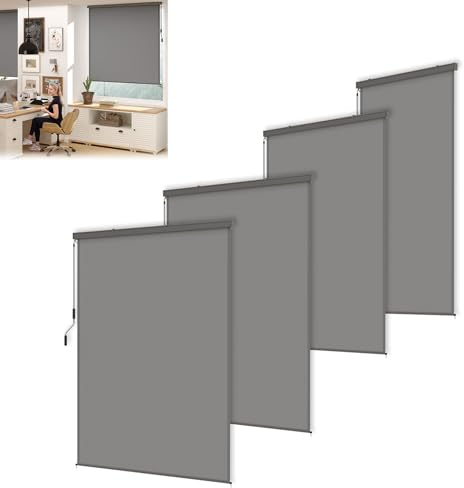 UISEBRT Vertikal markis 180 x 250 cm för balkong och terrass – väderbeständig sikt- och solskydd med handvev – vertikal rullgardin för utomhus- och inomhusbruk – balkong insynsskydd med PU-beläggning
