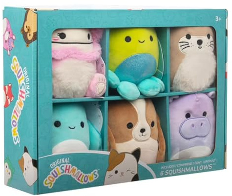 Squishmallows Jazwares SQCR06918 6er Pack Plüschfigur á 13 cm